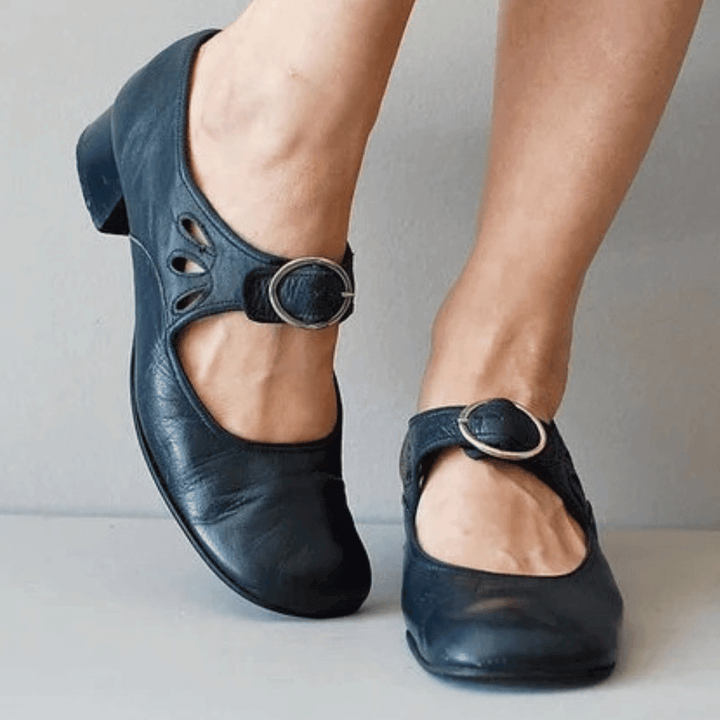Elegante Ledersandale für Damen mit Komfortsohle