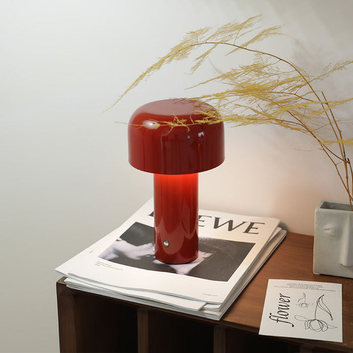 Stilvolle Italienische Schnurlose Pilz-Tischlampe