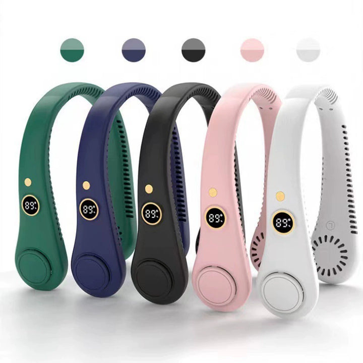 Wiederaufladbarer Nackenventilator - Freihändige Kühlung