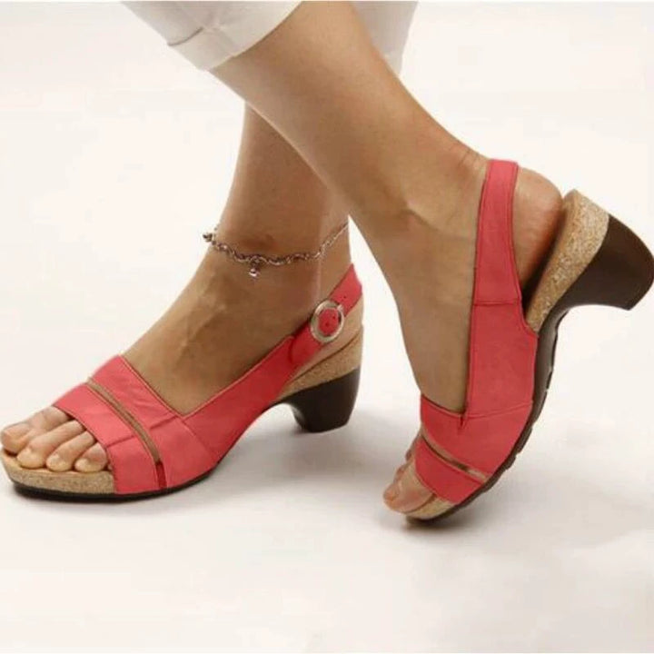 Damen Orthopädische Sommer-Sandalen mit Fersenriemen