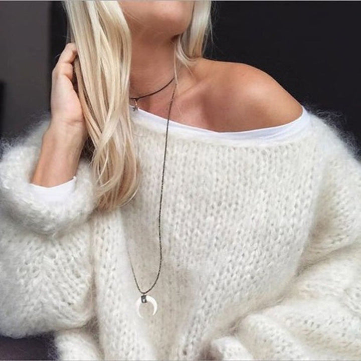 Damen Strickpullover Leichtgewicht Weiches Design