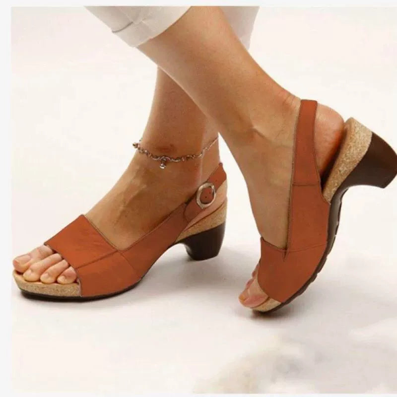 Damen Orthopädische Sommer-Sandalen mit Fersenriemen