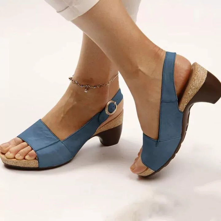 Damen Orthopädische Sommer-Sandalen mit Fersenriemen