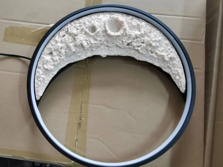 3D Mond LED Wandlampe - Halbmondform mit himmlischem Charme