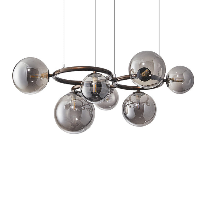 Moderne Esstischlampe mit Ringen, dimmbar