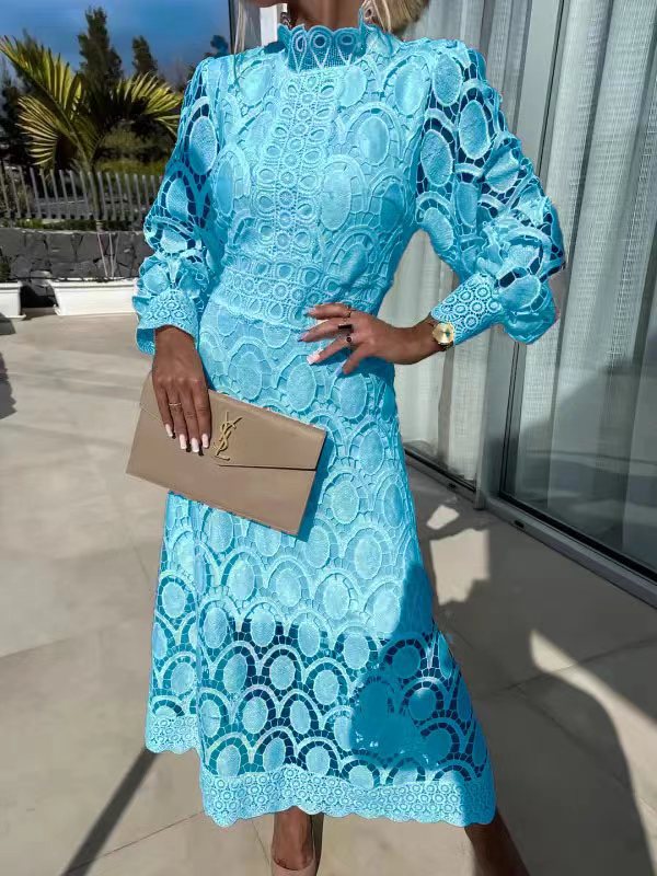 Damen Spitzenkleid mit eleganter Figurbetonung - Verschiedene Farben