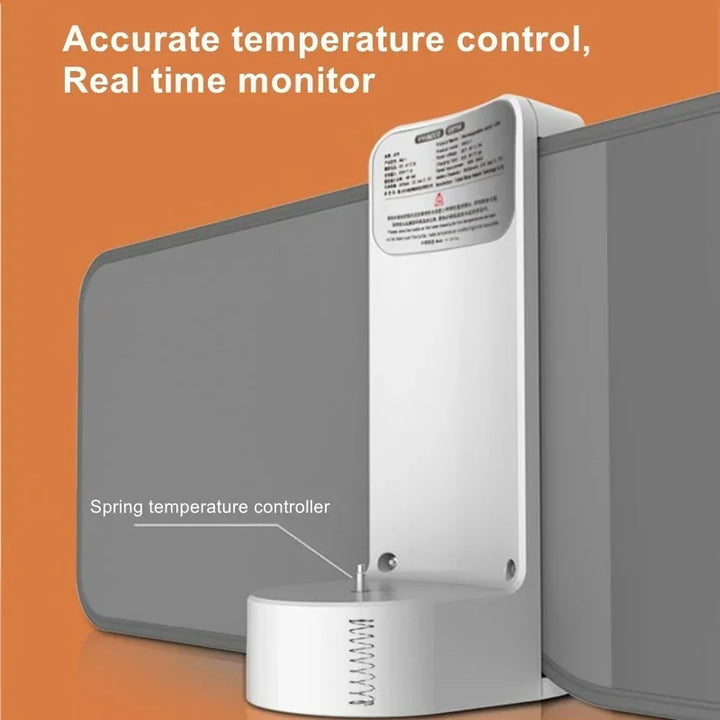 Grauer Temperaturregler mit Echtzeitüberwachung, präzise Steuerung, modernes Design.