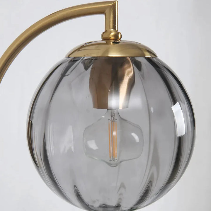 Luxuriöse LED-Wandleuchte im Glaskandelaber-Design