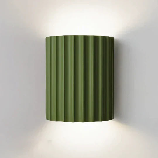 Grüne nordische Wandleuchte aus Harz, modern, LED, für Wohnzimmer, Schlafzimmer, Flur.