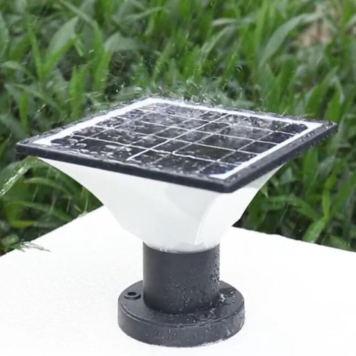 Wasserdichte Solar-Säulenleuchte für Außenbereiche