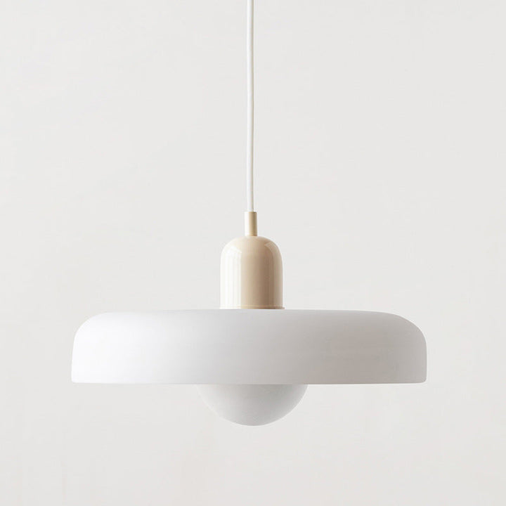 Bauhaus-Pendelleuchte aus farbigem Glas für moderne Inneneinrichtung