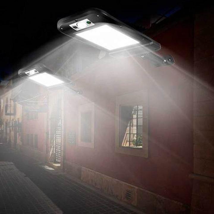 Superhelle Solar-LED-Wandlampe mit Bewegungssensor