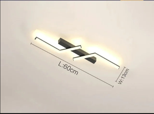 Moderne Deckenleuchte mit LED-Linie für stilvolle Räume