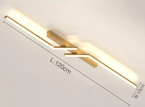 Moderne Deckenleuchte mit LED-Linie für stilvolle Räume