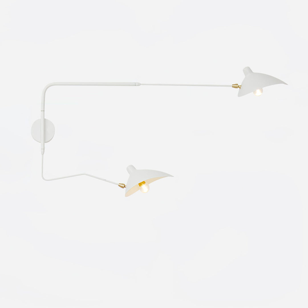 Elegante Serge Mouille Wandleuchte aus Metall