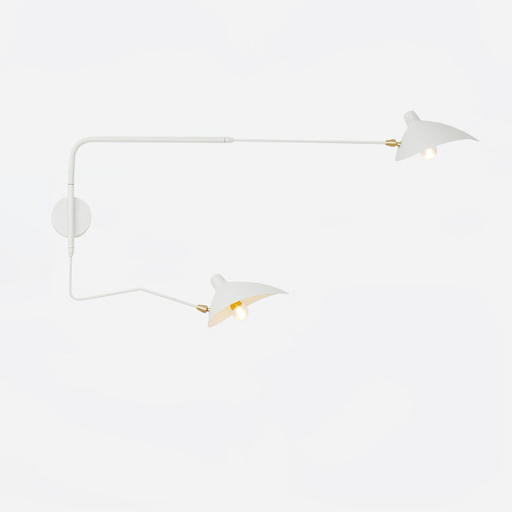 Elegante Serge Mouille Wandleuchte aus Metall