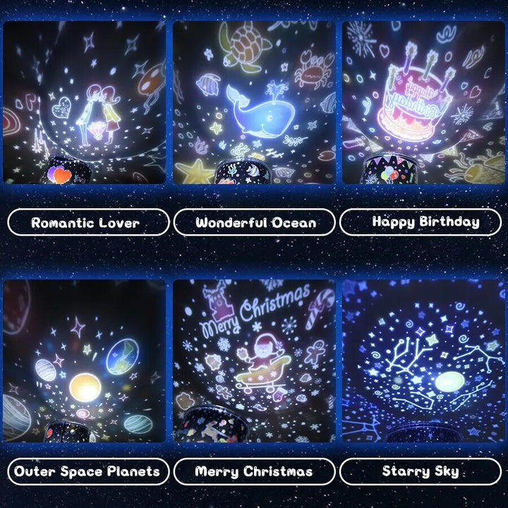 Nachtlicht für Kinder - Sternenhimmel Projektor Tischlampe