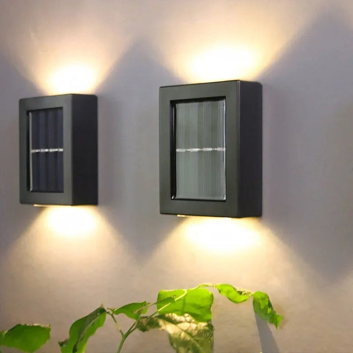 LED Solar-Wandlampen für Außenbereiche, wetterfest