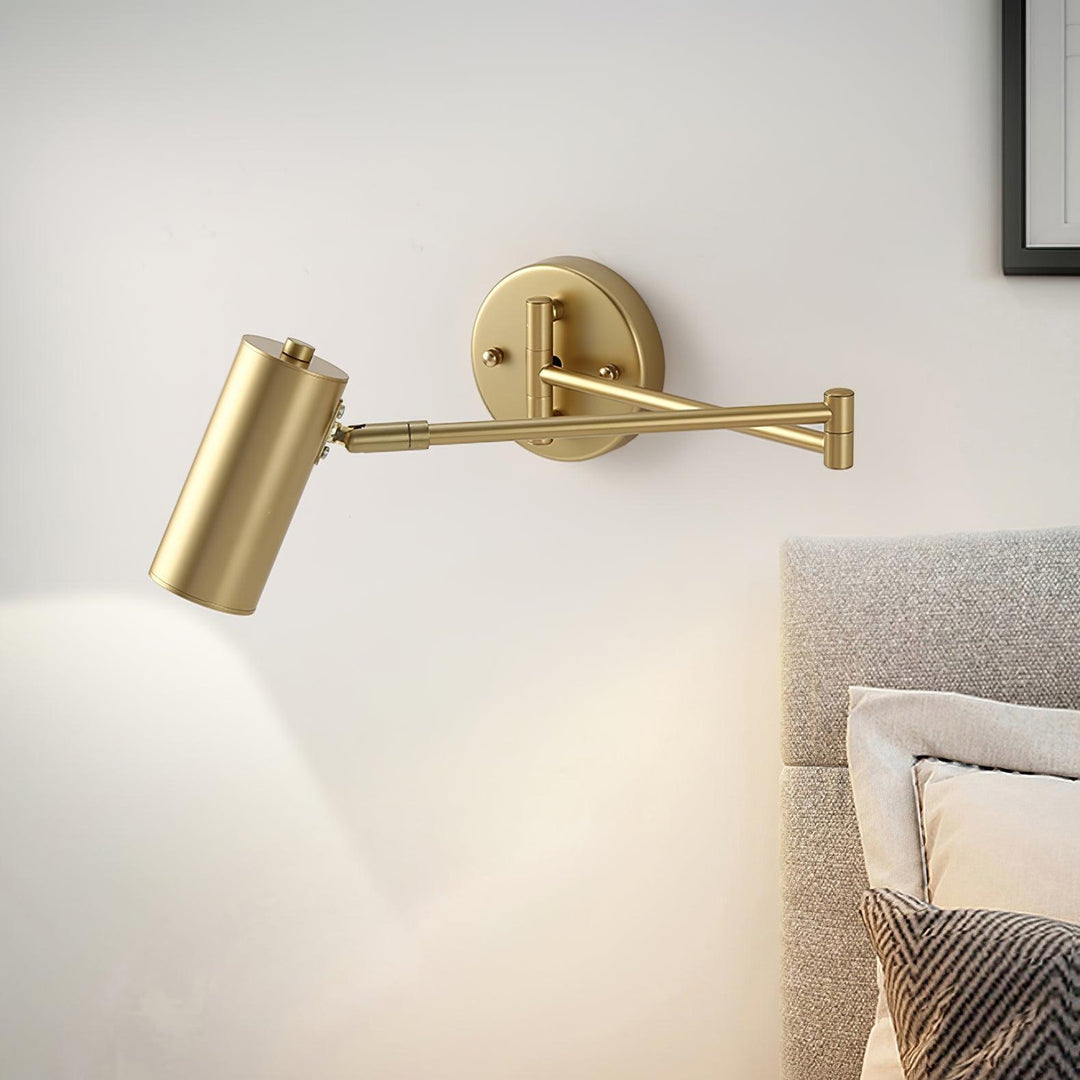 Moderne Schwenkarm-Wandleuchte aus Metall für Zuhause