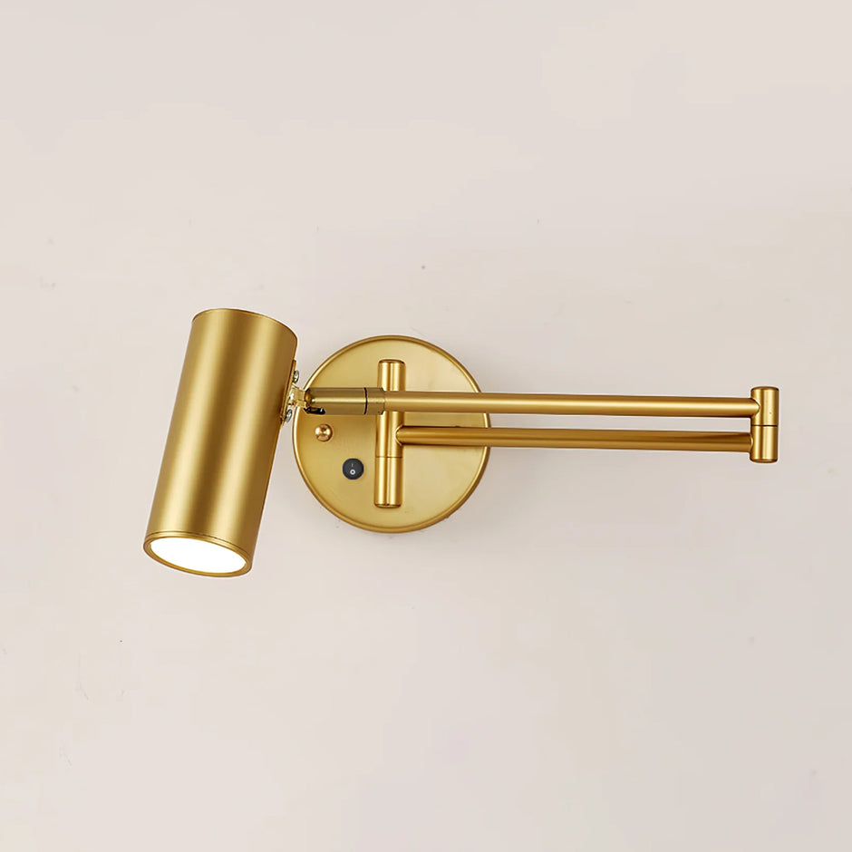 Moderne Schwenkarm-Wandleuchte aus Metall für Zuhause