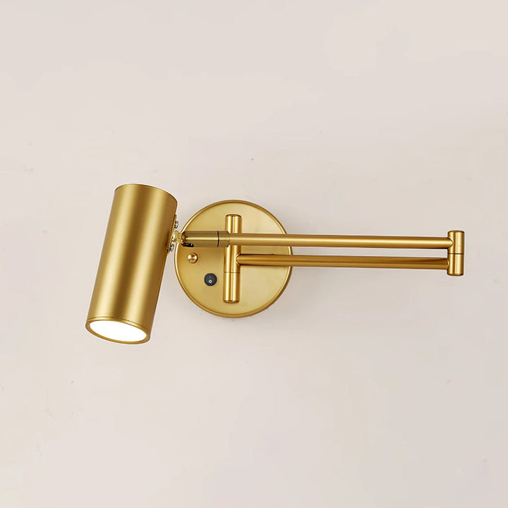 Moderne Schwenkarm-Wandleuchte aus Metall für Zuhause