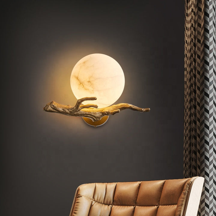 Moderne Marmor-Kupfer-Wandlampe für jedes Zimmer