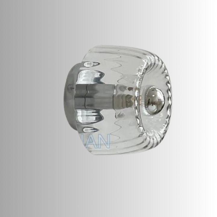 Moderne Bauhaus-Wandleuchte aus Glas für Wohnzimmer