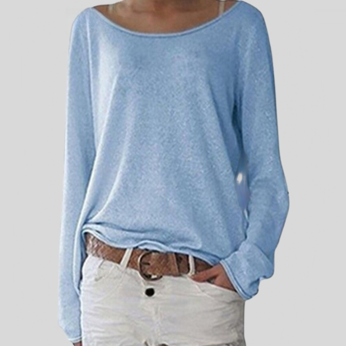 Damen Strickpullover Rundhals in Eleganten Farben