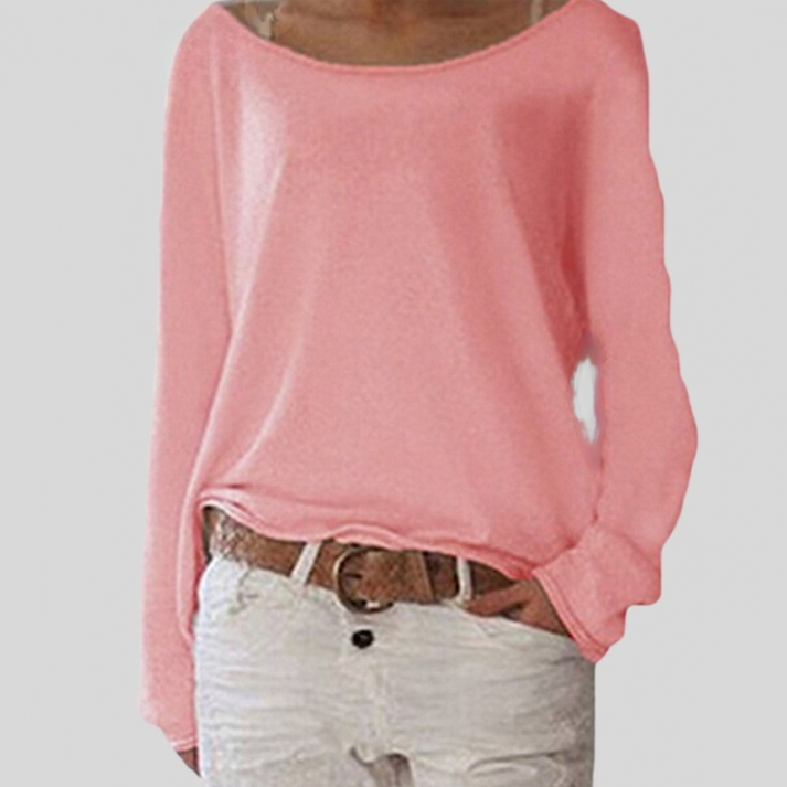 Damen Strickpullover Rundhals in Eleganten Farben