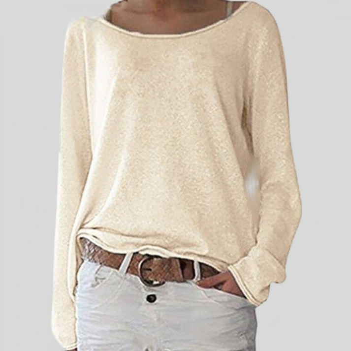 Damen Strickpullover Rundhals in Eleganten Farben
