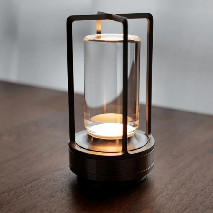 Exklusive Tischlampe für Innenräume mit Kristallglas