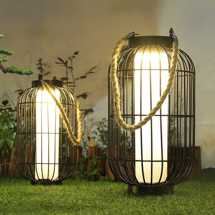 Solarbetriebene LED-Chinesische Lampe für Außenbereiche