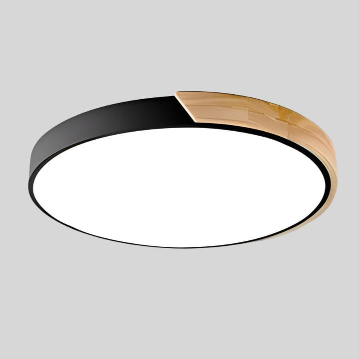 Nordische Holz-Macaroon LED-Deckenleuchte für Wohnräume