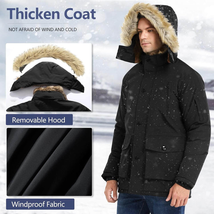 Herren Winterjacke mit Kapuze - Wärme & Stil