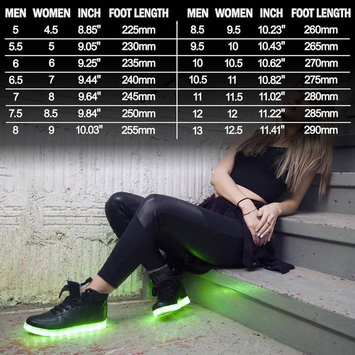 LED-Sneaker mit Akku-Beleuchtung: Modisch & Funktional