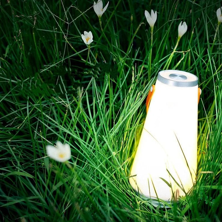 Tragbare LED-Campingleuchte für draußen mit warmem Licht
