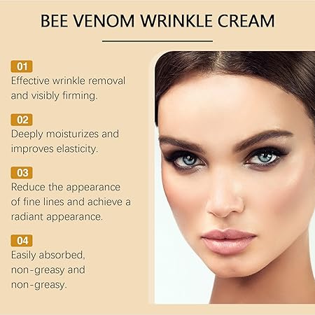"Anti-Aging Creme mit Soforteffekt, cremige Textur, reduziert Falten, fördert straffe, strahlende Haut, natürliche Pflege."