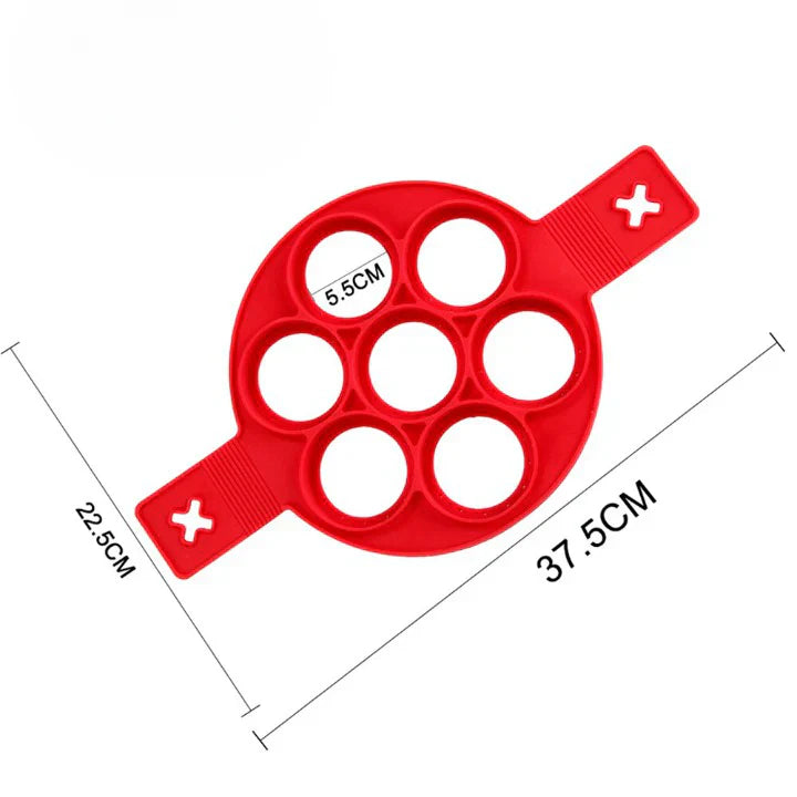 "Antihaft-Pfanne mit glatter Beschichtung, ideal für perfekt geformte Pfannkuchen, Omeletts und Spiegeleier, leicht zu reinig