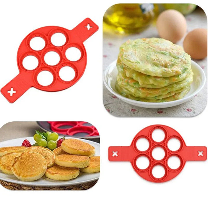 "Antihaft-Pfanne mit glatter Beschichtung, ideal für perfekt geformte Pfannkuchen, Omeletts und Spiegeleier, leicht zu reinig