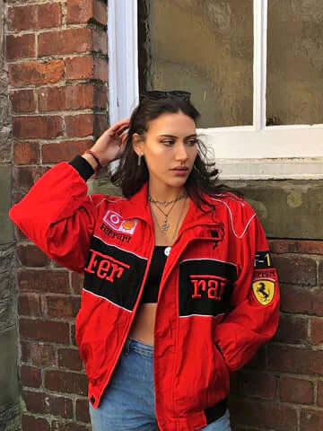 Vintage Ferrari Rennfahrerjacke