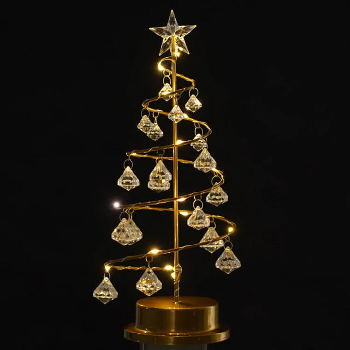 Weihnachtlicher LED-Tischbaum aus Acrylglas