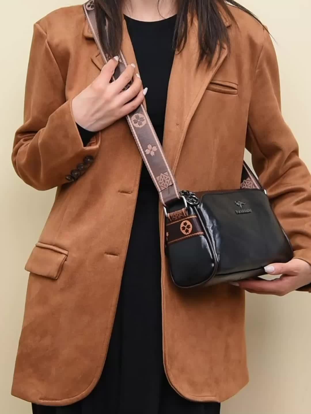 Luxuriöse Leder Umhängetasche für Damen