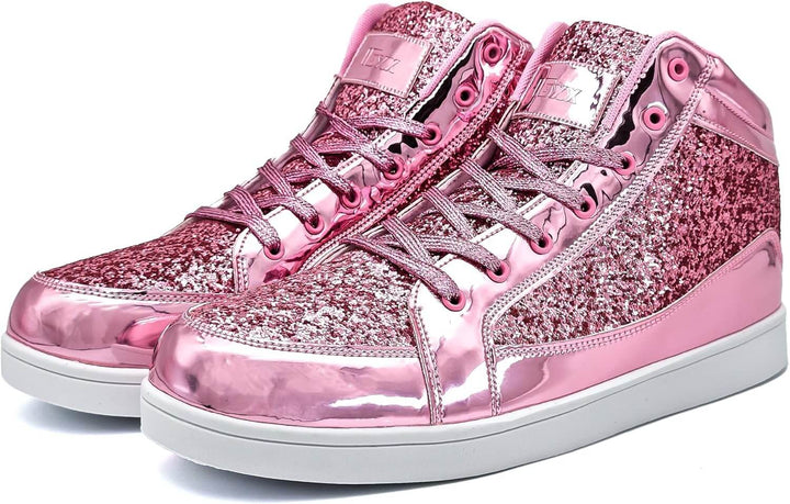 Glitzer-Sneaker: Casual & Neon