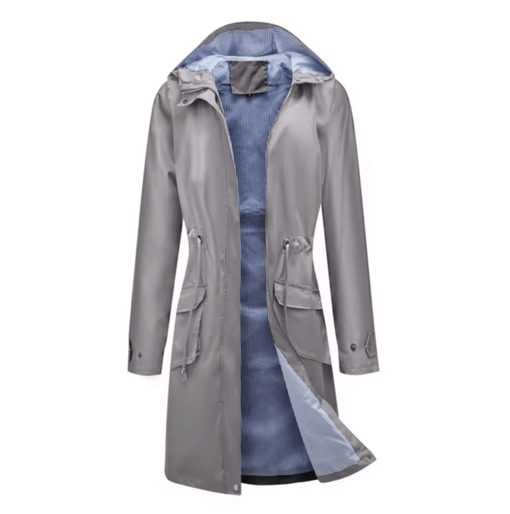 Wasserdichte Damenjacke mit Kapuze