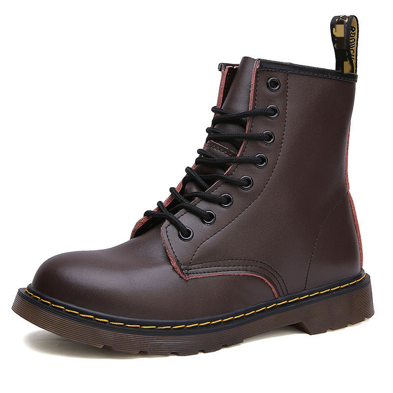 Damen Leder-Schnürstiefel in Klassischem Design