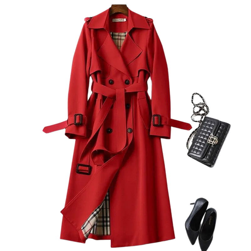 Eleganter Damen-Trenchcoat in Mittellänge