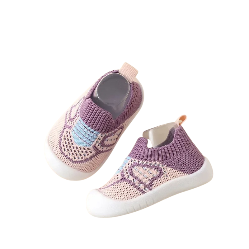 Bequeme, atmungsaktive Babyschuhe in verschiedenen Farben, mit rutschfester flexibler Sohle für kleine Entdecker.