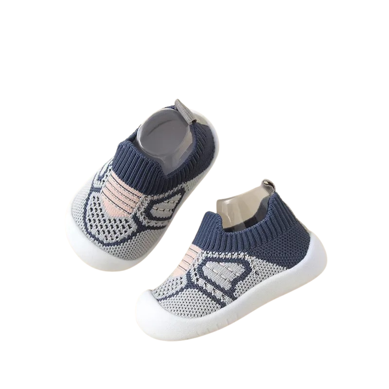 Bequeme, atmungsaktive Babyschuhe in verschiedenen Farben, mit rutschfester flexibler Sohle für kleine Entdecker.