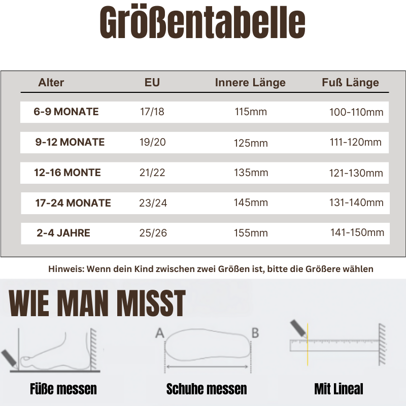 Bequeme, atmungsaktive Babyschuhe in verschiedenen Farben, mit rutschfester flexibler Sohle für kleine Entdecker.