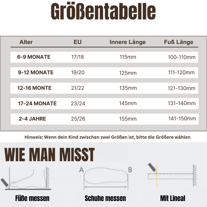 Bequeme, atmungsaktive Babyschuhe in verschiedenen Farben, mit rutschfester flexibler Sohle für kleine Entdecker.
